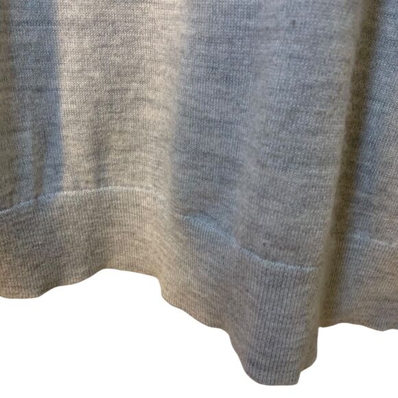 Express Womens Merino Wool Blend V Neck Long Sleeve Preppy Sweater XL Office - Picture 5 of 6